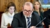 Lantos Csaba energiaügyi miniszter, az Országgyűlés gazdasági bizottságának meghallgatásán 2023. november 28-án