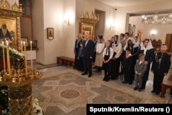 Владимир Путин встречает рождество с семьями погибших