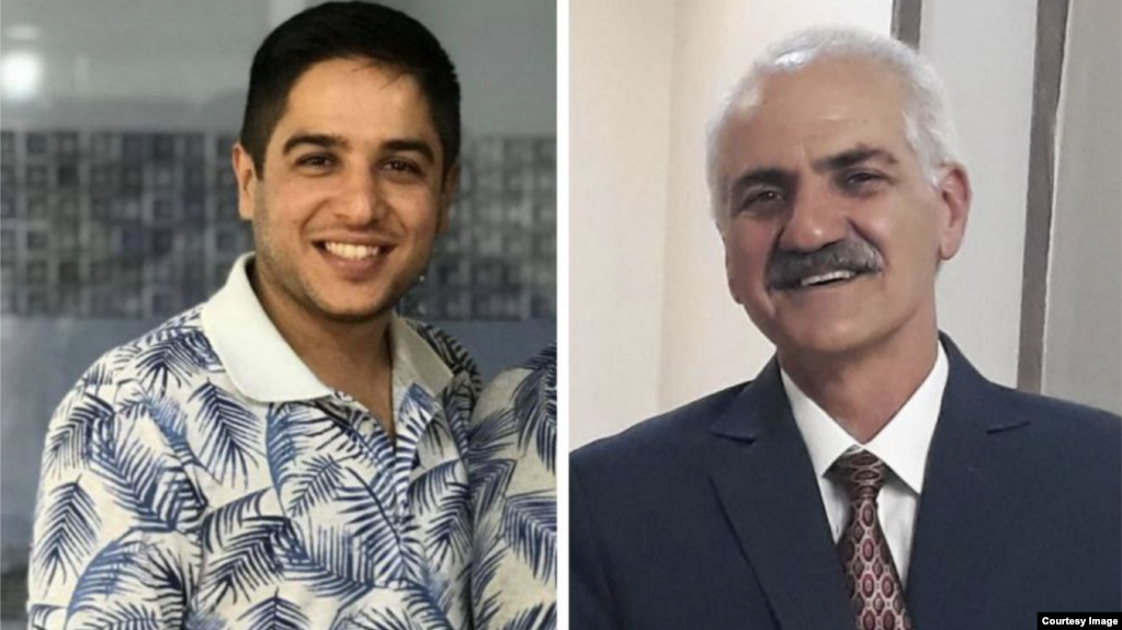 از راست: حمید منزوی و ارشیا روحانی