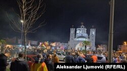 Прослава во Подгорица по претседателските избори. 02.04.2023 година.