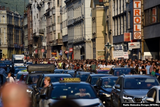 Protest u Sarajevu, 14. augusta 2023.