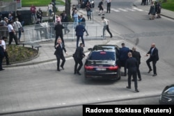 Евакуація голови уряду Словаччини Роберта Фіцо після замаху, 15 травня 2024 року