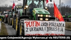 Лютий 2024 року: звернення до російського лідера Володимира Путіна на акції польських фермерів на кордоні з Україною