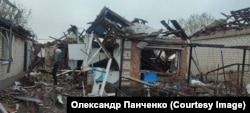 Зруйнований російським ракетним ударом будинок рідних Олександра Панченка, Зарічне, Запорізька область, 3 листопада 2023 року.