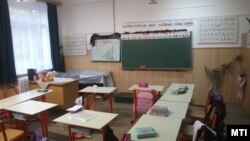 A Magyar Falu Program keretében felújított tanterem a Gárdonyi Géza Általános Iskolában, Halmajon 2023. október 27-én (képünk illusztráció)