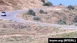 Автомобильная дорога в Крыму, август 2023 года