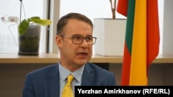 Посол Литвы в Казахстане Эгидиюс Навикас. Астана, 8 февраля 2024 года