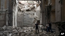 خسارات بجا مانده از حمله راکتی روسیه بر شهر ادیسه اوکراین