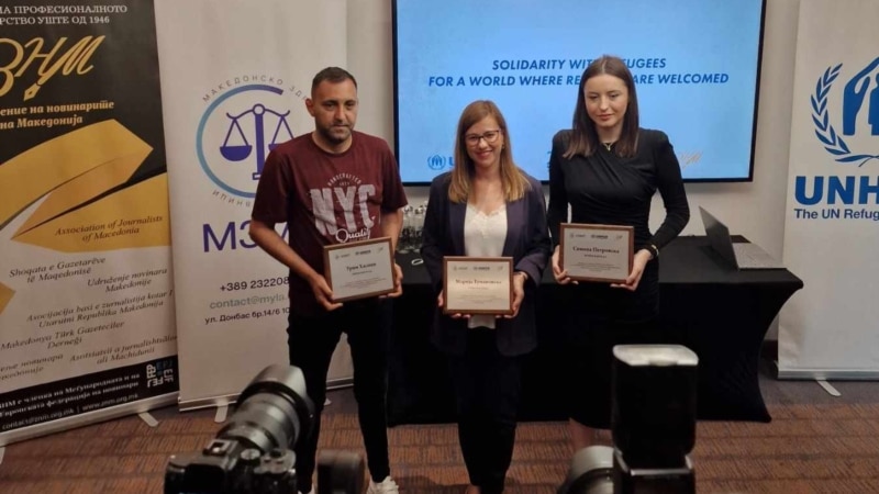 Новинарката на РСЕ Марија Тумановска ја доби првата награда за известување за бегалците
