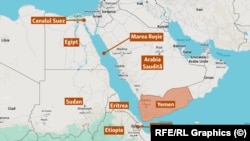 Gruparea Houthi controlează partea de vest a Yemenului și zona de coastă a Mării Roșii.