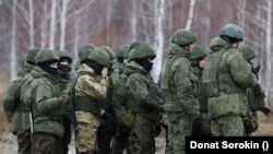 Мобилизированные российские военные, иллюстрационное фото