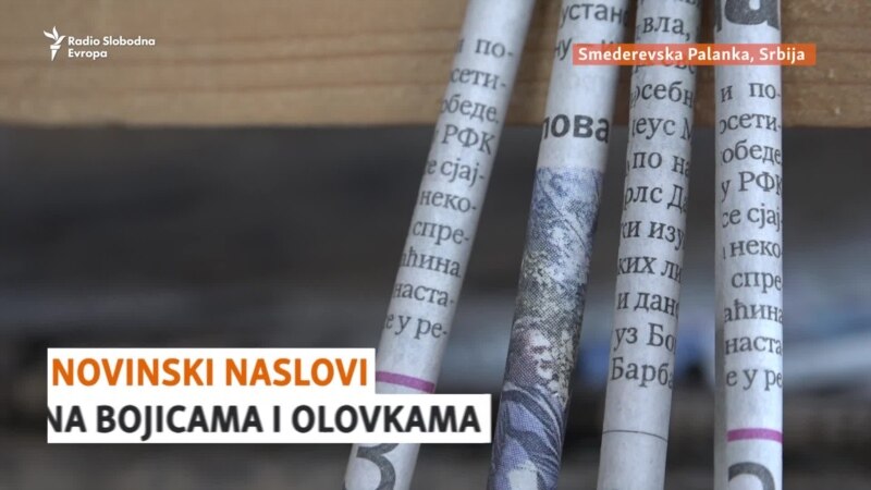 U Srbiji prave olovke i bojice od starih novina
