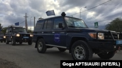 An EUMM convoy in Georgia (file photo)