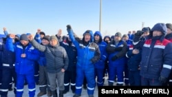 Работники компании West Oil Software на забастовке. 14 декабря 2023 года