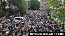 Protest protiv iskopavanja litijuma, Beograd, 13. april 2024.