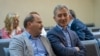 Iurie Leancă și Valeriu Lazăr, la prima ședință de judecată în dosarul concesionării aeroportului, mai 2023.