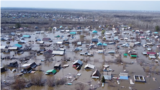 Fotografija poplavljenog grada Orala iz vazduha, Kazahstan, 19. april 2024.