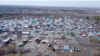 Затопленные районы Уральска на снимках с дрона.