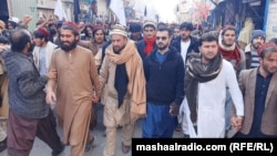 معترضان در منطقه چمن پاکستان