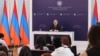 Премьер-министр Армении Никол Пашинян в ходе пресс-конференции, Ереван, 25 июля 2023 г. 