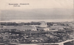 Панорама Красноярска. Российская империя, начало XX века