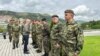 Министерот за одбрана Милош Вучевиќ во посета на воениот гарнизон во Рашка, во близина на границата со Косово, 31 мај 2023 