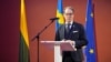 Tobias Billström svéd külügyminiszter Vilniusban 2023. november 6-án