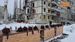 Ukrainians Remember Those Killed In Devastating Russian Strike On Dnipro 