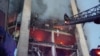 Intervenție a pompierilor după un atac cu dronă rusă la Izmail, pe 2 august.