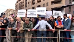 Heavy Police Presence As Protests Continue In Yerevan