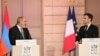 Fransa prezidenti Emmanuel Makron fevralın 21-də Parisin Yelisey sarayında Ermənistanın baş naziri Nikol Paşinyanı qəbul edib