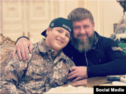 Рамзан Кадыров и его сын Адам
