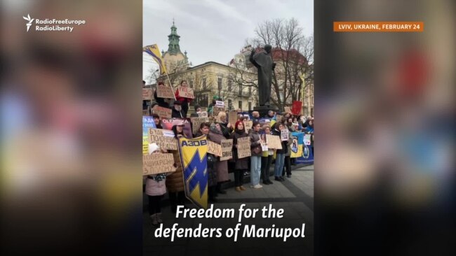 Families Of Captured Ukrainian Soldiers Gather On Invasion Anniversary