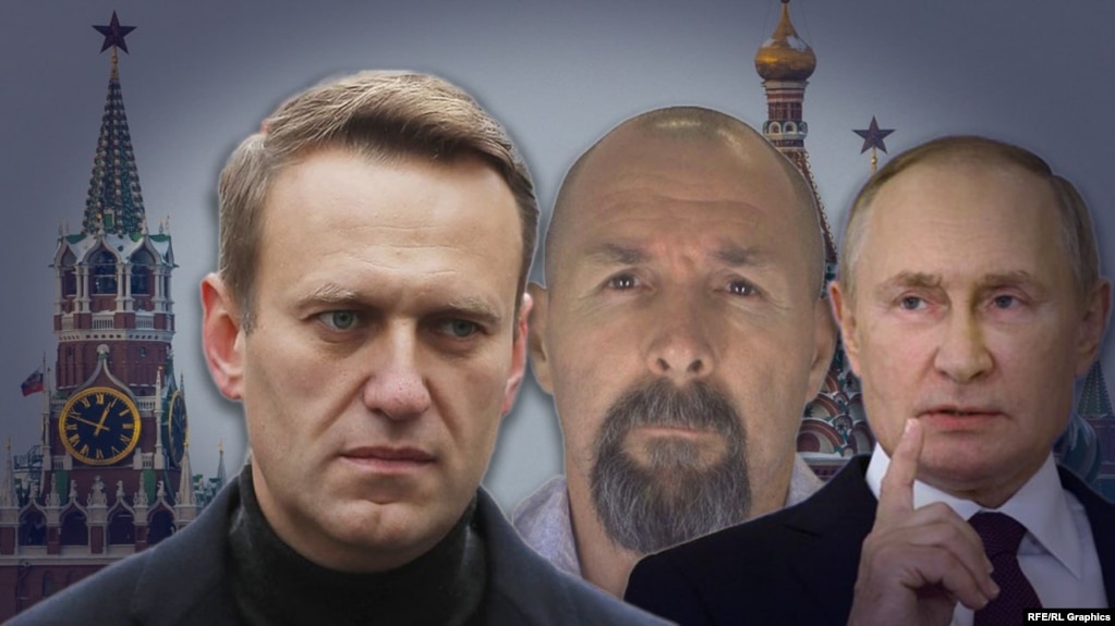 Коллаж Навальный, Красиков, Путин