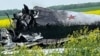 Ілюстраційне фото. Уламки російського бомбардувальника ТУ-22М3, який, за твердженням ГУР України, був збитий українськими військовими. Ставропольський край, Росія, 19 квітня 2024 року