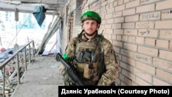 Dzianis Urbanovich in Bakhmut, Ukraine