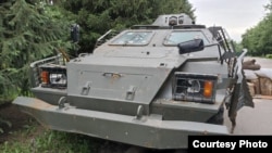 Боевая колёсная машина, которая, по словам подполковника КНБ, участвовала в Январских событиях у горы Кок-Тобе в Алматы