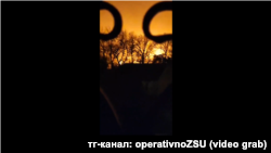 Наслідки однієї з попереддніх атак на військовий аеродром у Джанкої на півночі окупованого Криму