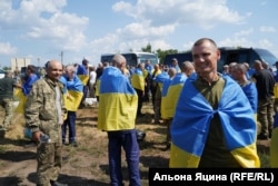 Звільнені з полону Росії українські військові, Україна, 17 липня 2024 року