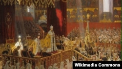 ნიკოლოზ მეორის კორონაცია, ლ. ტუკსენის ნახატი