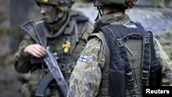 Фінські вояки під час навчань Arrow 22. Травень 2022 року 