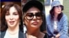 از راست: لیلا بلوکات، آزاده صمدی و افسانه بایگان، سه بازیگر زن مخالف حجاب اجباری که از سوی جمهوری اسلامی به مراجعه به روانپزشک محکوم شده‌اند