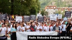 Šetnja Jablanicom u znak podrške Enisi Klepo i protesta protiv nasilja nad radnicama i radnicima u BiH, 9. avgust 2023.