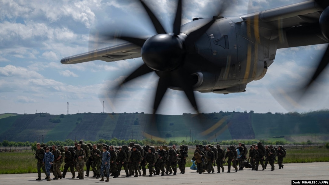 Un exercițiu România-SUA-NATO la baza aeriană de la Câmpia-Turzii, în județul Cluj (imagine de arhivă).