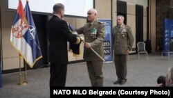 Šef NATO Kancelarije za vezu u Beogradu Đampjero (Giampiero) Romano preuzima dužnost, Beograd, 20. decembar 2022.
