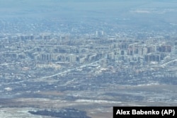 Вид з повітря на Бахмут, 22 листопада 2023 року