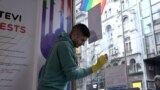 Attack on the Pride info center Belgrade