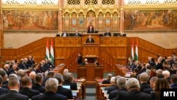 Обраќање на унгарскиот премиер Виктор Орбан во парламентот, 26 февруари 2024 г.