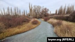 Река Биюк-Карасу в районе Белогорска – Крым, декабрь 2023 года