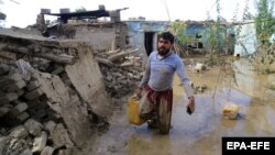 تخریبات ناشی از سیلاب ها در افغانستان 